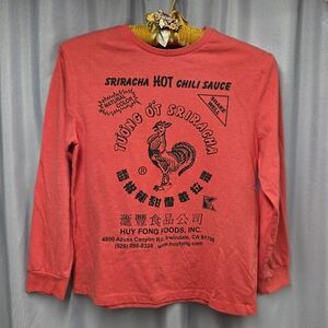 Youth Red Sriracha Long Sleeve Shirt